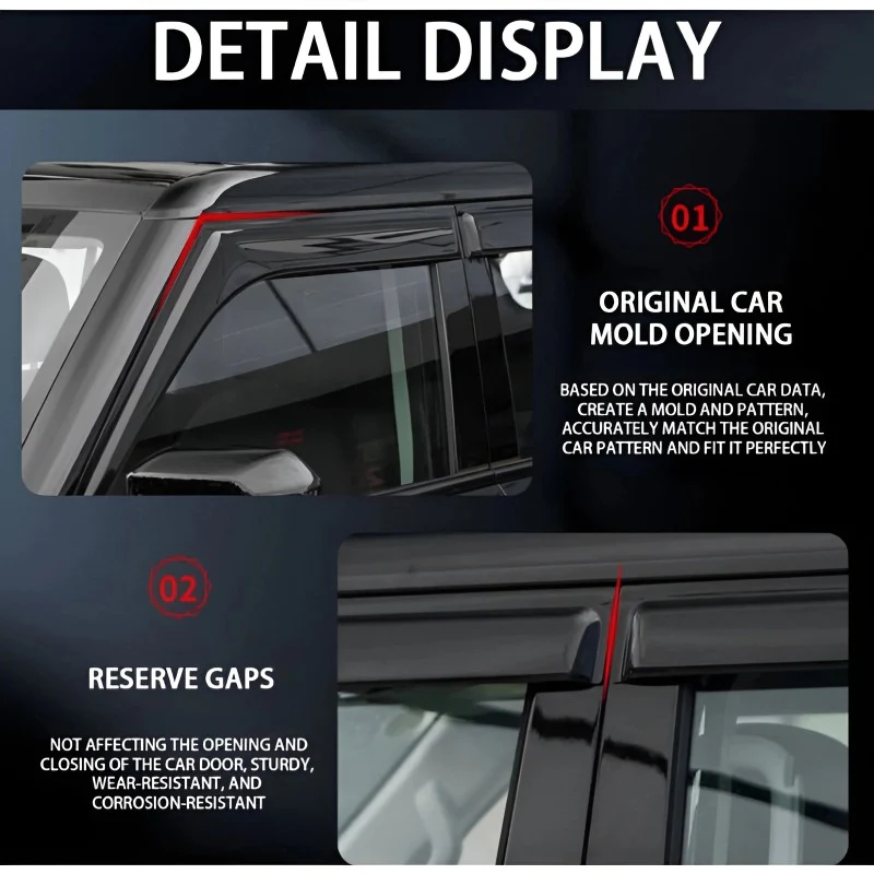 Window Visor for Chery iCAR V27-Let us help you explore your 4x4 with us Noxfun