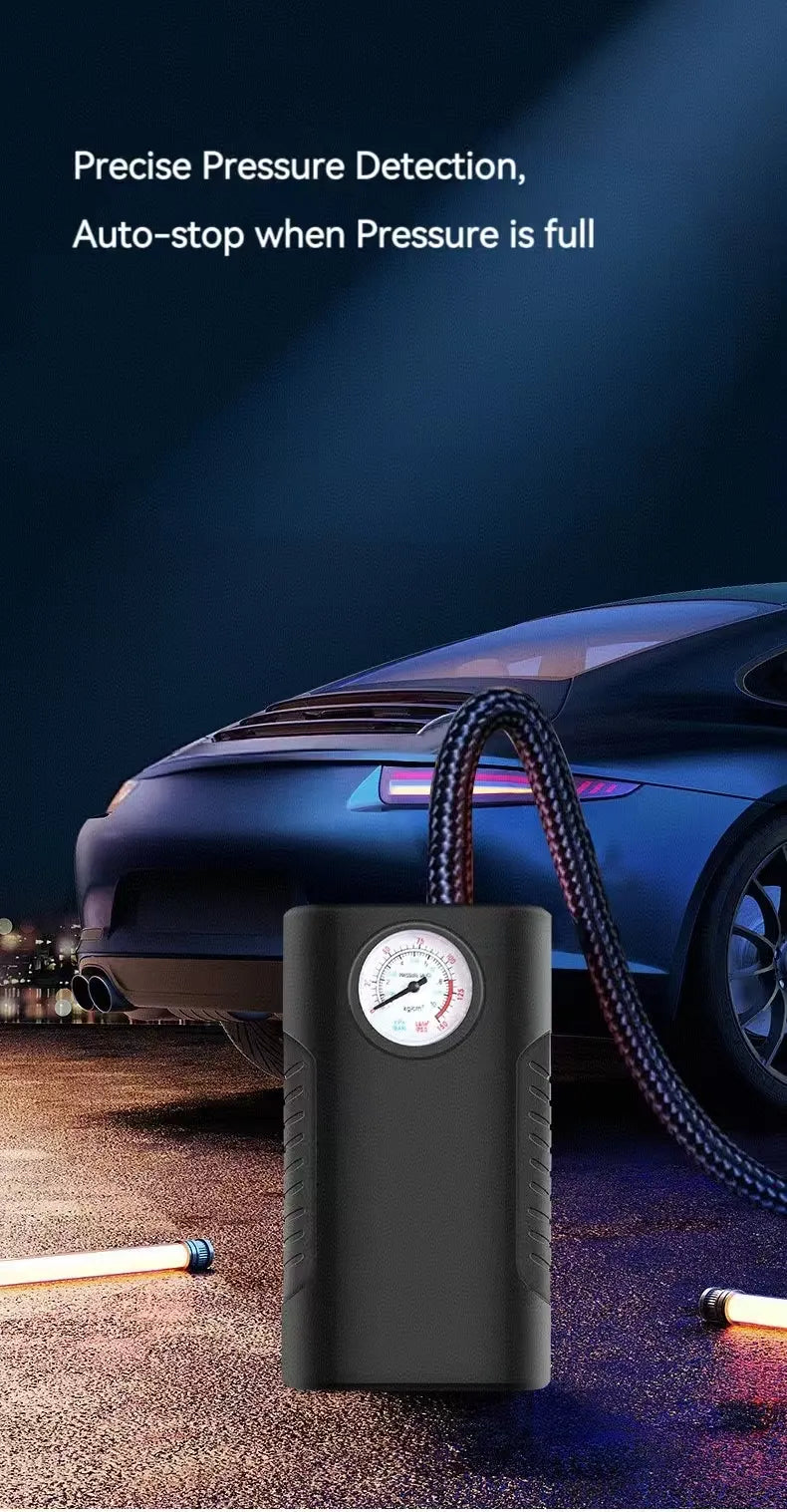 Portable Tire Inflator with lithium charging - Universal Use Detail