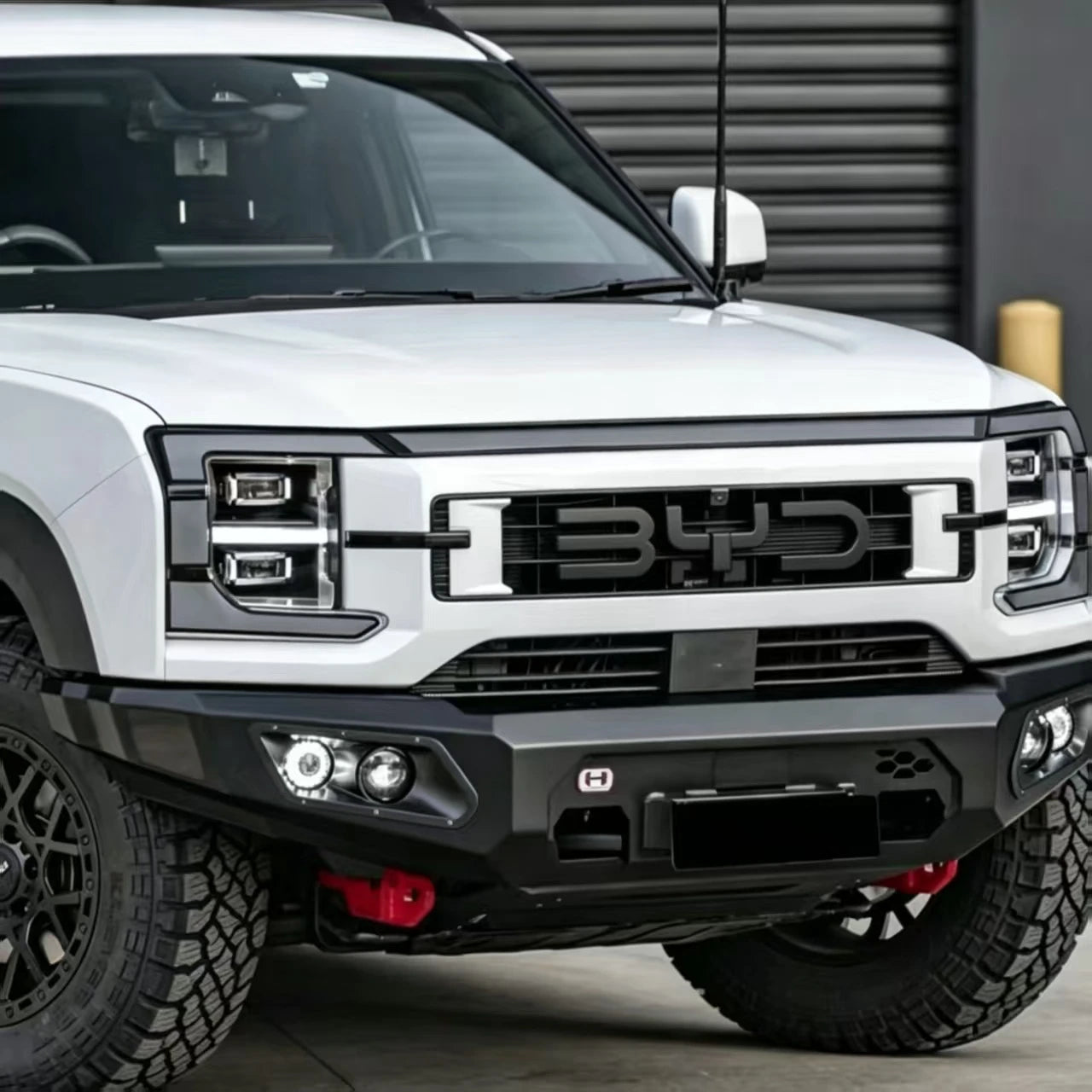 BYD Shark 6 Bull Bar | Steel Front Bumper with LED Lights & Winch Mount-Let us help you explore your 4x4 with us Noxfun