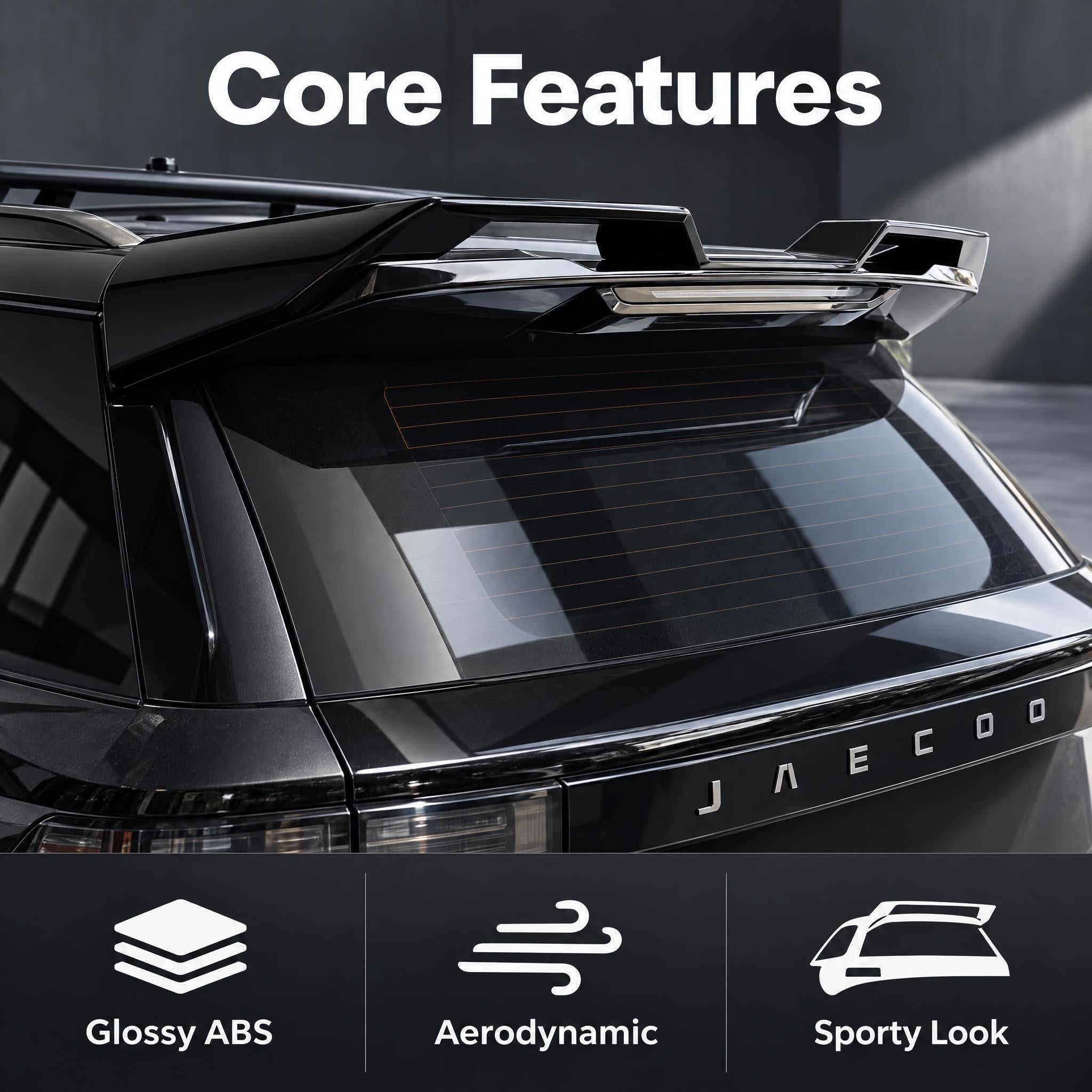 ABS Rear Spoiler Rear Wing for Chery JAECOO J5-Let us help you explore your 4x4 with us Noxfun
