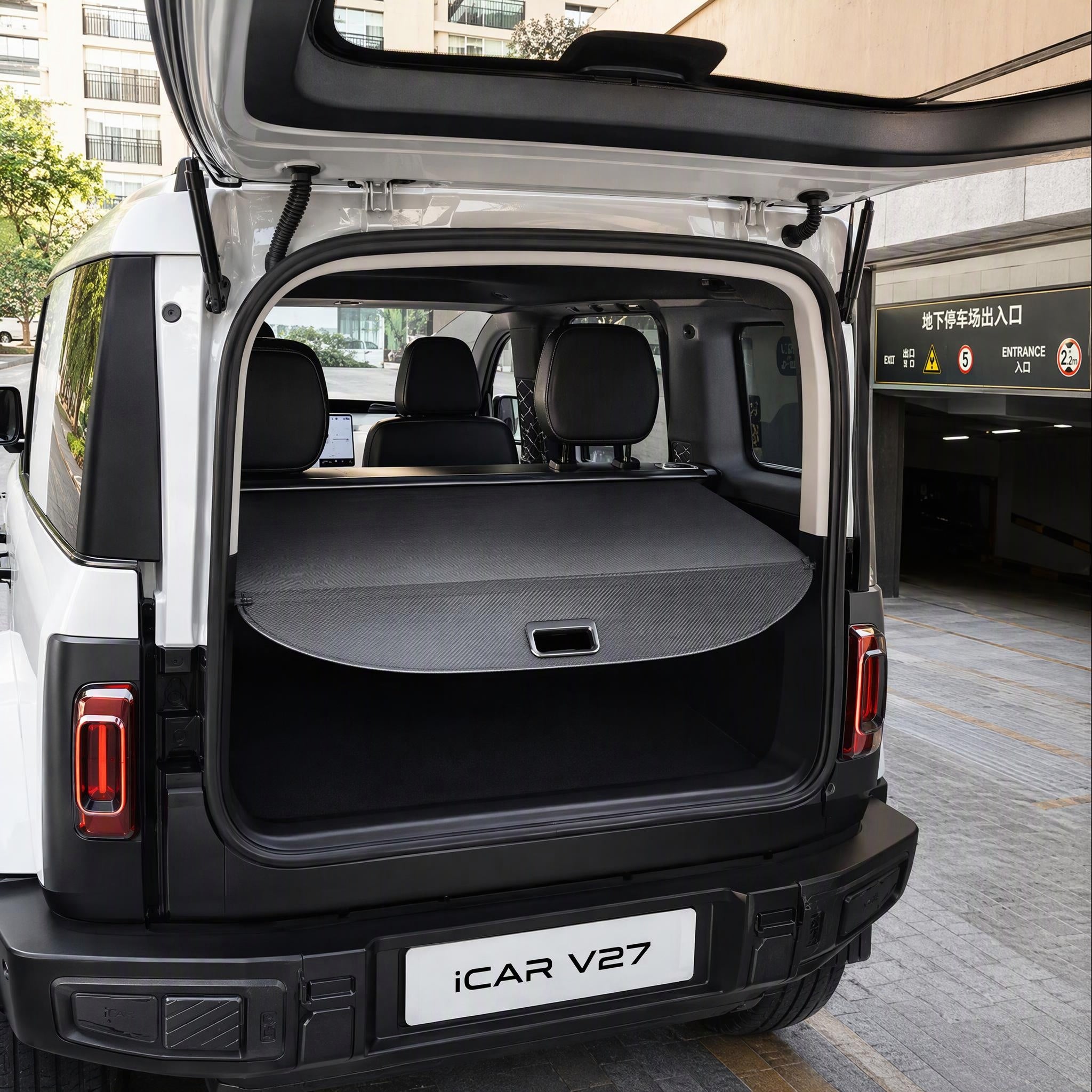 Retractable Rear Boot Cargo Cover for Chery iCAR V27-Let us help you explore your 4x4 with us Noxfun