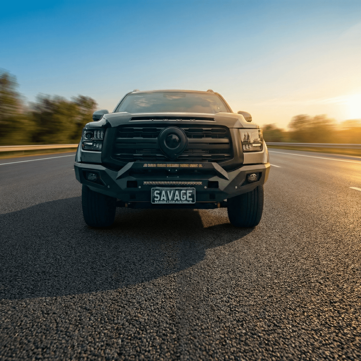 GWM ALPHA RAMPAGE HOOPLESS BULL BAR-Let us help you explore your 4x4 with us Noxfun