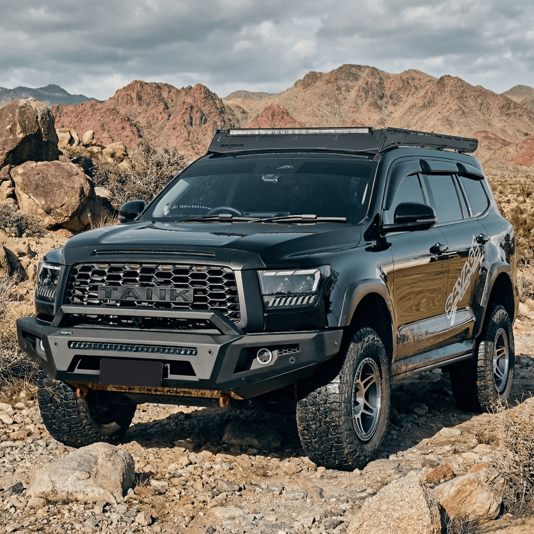 GWM TANK 500 ARMOUR FORGED HOOPLESS BULL BAR-Let us help you explore your 4x4 with us Noxfun