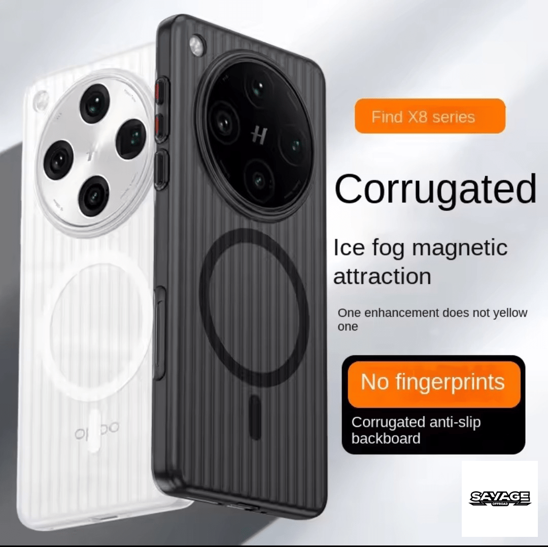 Oppo Find X8 Pro Case - MagSafe Compatible (Clear/Black Matte)-Let us help you explore your 4x4 with us Noxfun