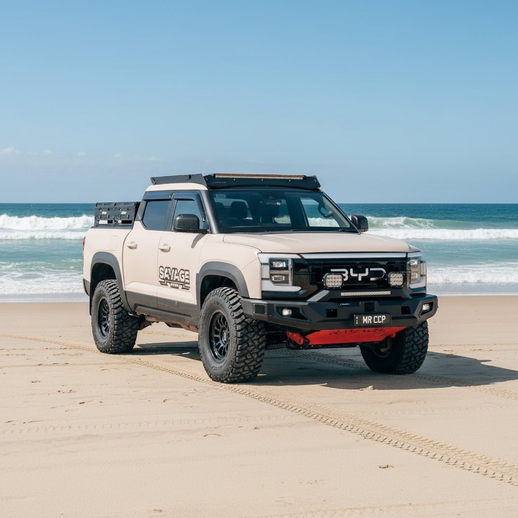 BYD SHARK 6 noxfun ATTACK HOOPLESS BULL BAR-Let us help you explore your 4x4 with us Noxfun
