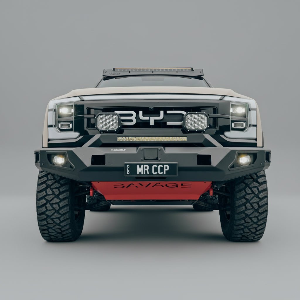 BYD SHARK 6 noxfun ATTACK HOOPLESS BULL BAR-Let us help you explore your 4x4 with us Noxfun