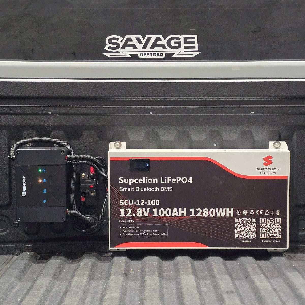 SUPCELION 100AH + 50A DC-DC LITHUIM BATTERY PACKAGE-Let us help you explore your 4x4 with us Noxfun