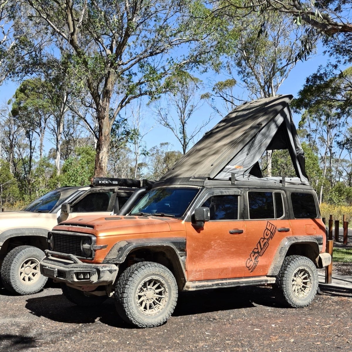 GWM TANK 300 SLIMLINE RACKLESS ROOFTOP TENT WITH LADDER-Let us help you explore your 4x4 with us Noxfun