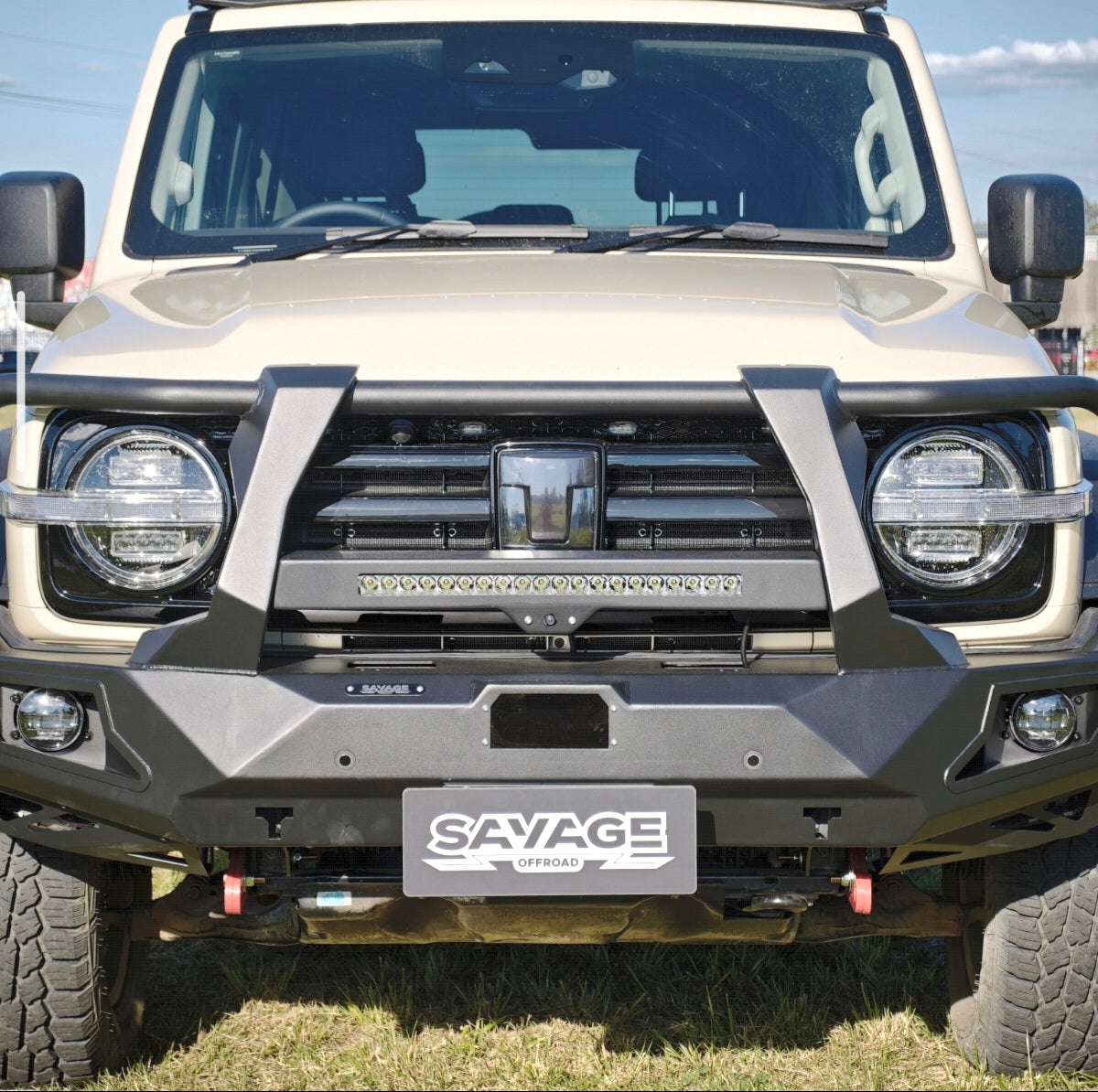 TANK 300 ARMOUR (HOOPED) BULL BAR ALL MODELS-Let us help you explore your 4x4 with us Noxfun