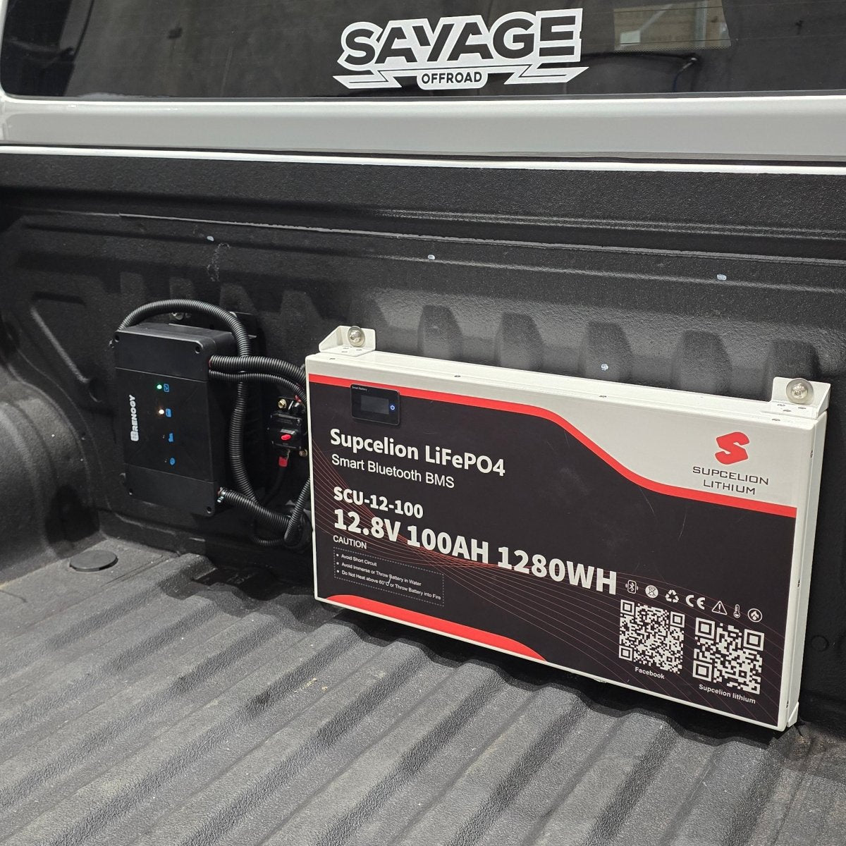 SUPCELION 100AH + 50A DC-DC LITHUIM BATTERY PACKAGE-Let us help you explore your 4x4 with us Noxfun