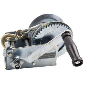 Dual Gear for Winch Hand Crank Manual  Cable Boat ATV RV Trailer 3500lbs /1500Kg-Let us help you explore your 4x4 with us Noxfun