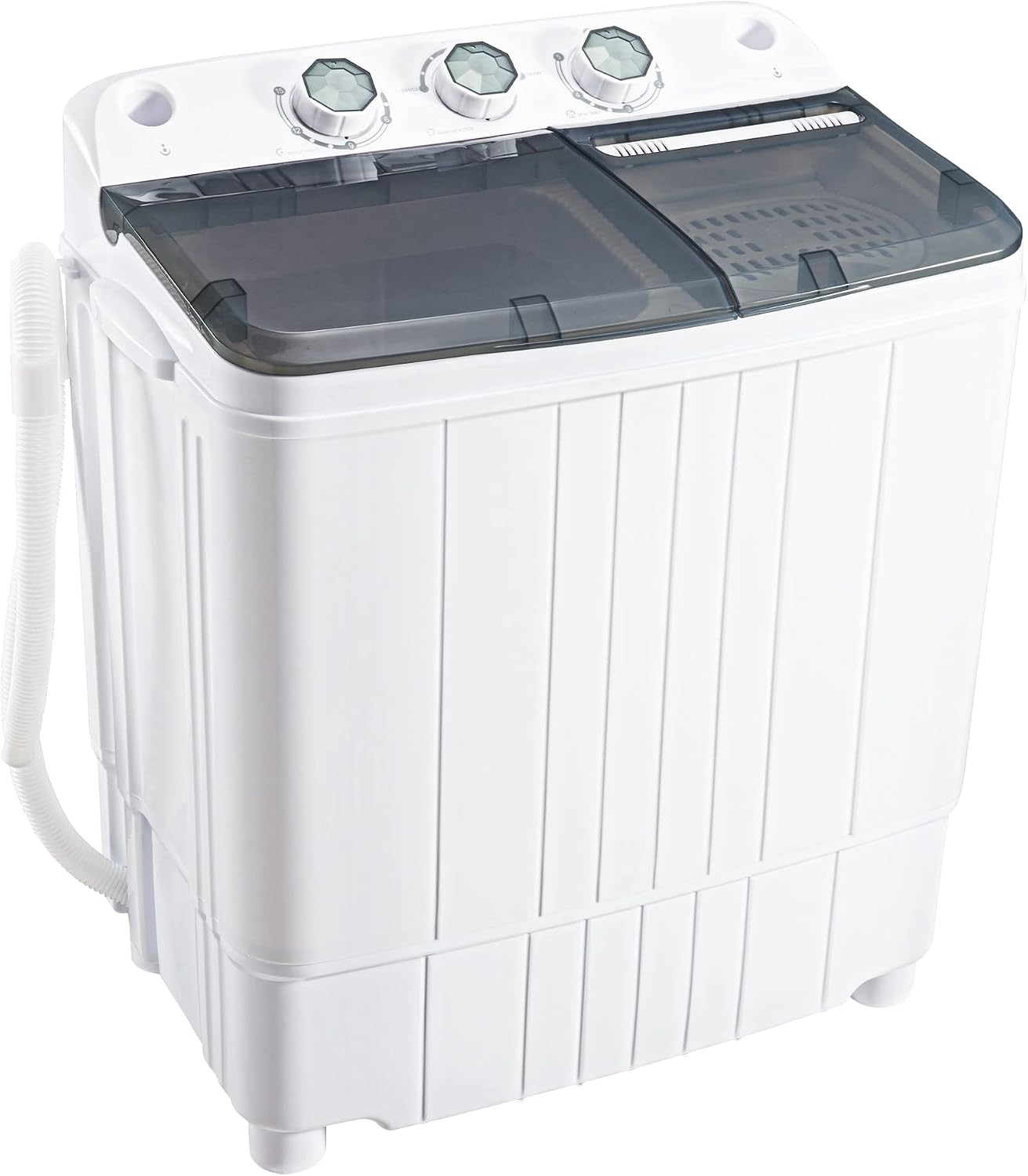 Lavadora portátil compacta de 13.4 libras Mini Twin Tub con bomba de desagüe
