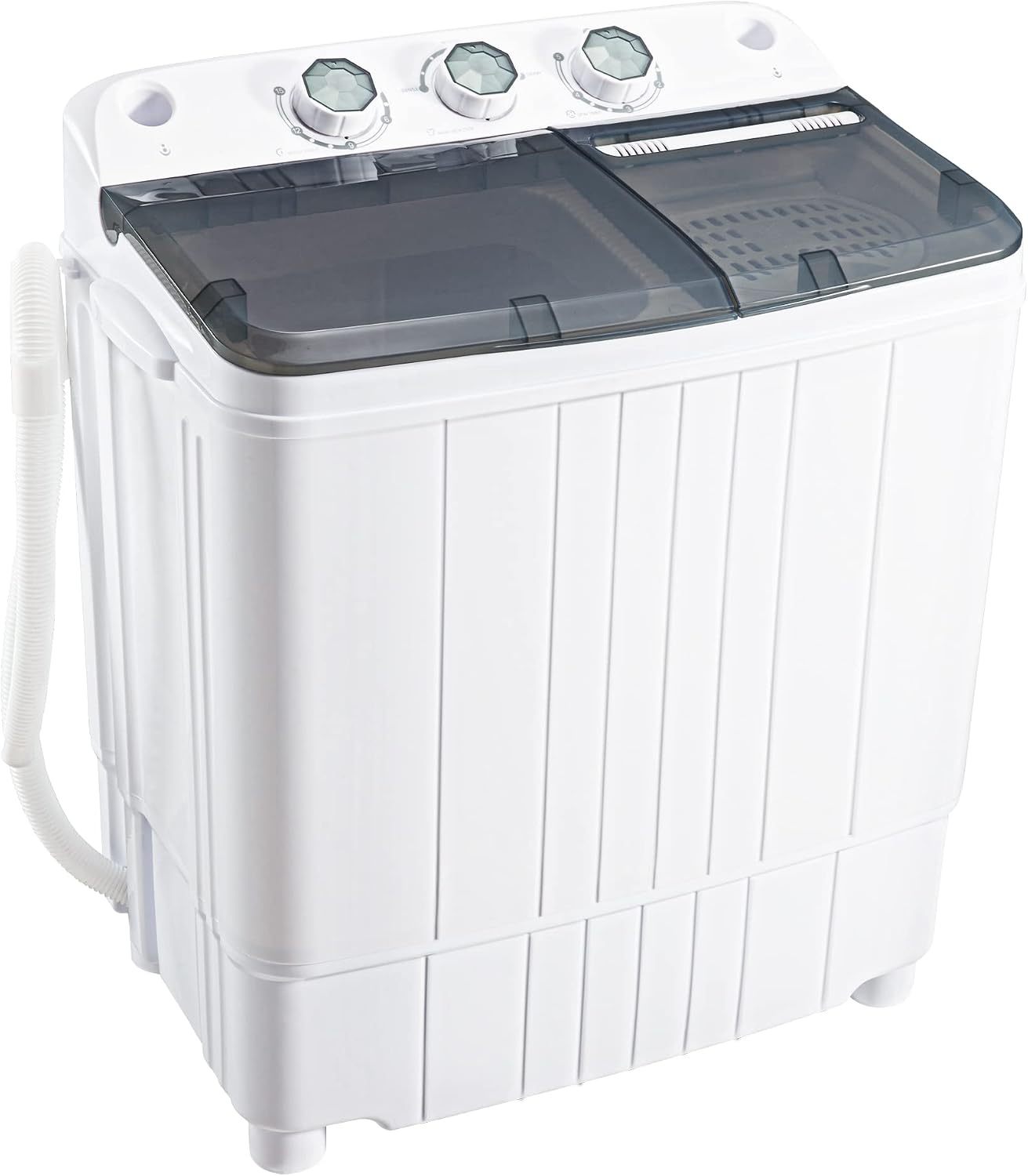 Lavadora portátil compacta de 13.4 libras Mini Twin Tub con bomba de desagüe