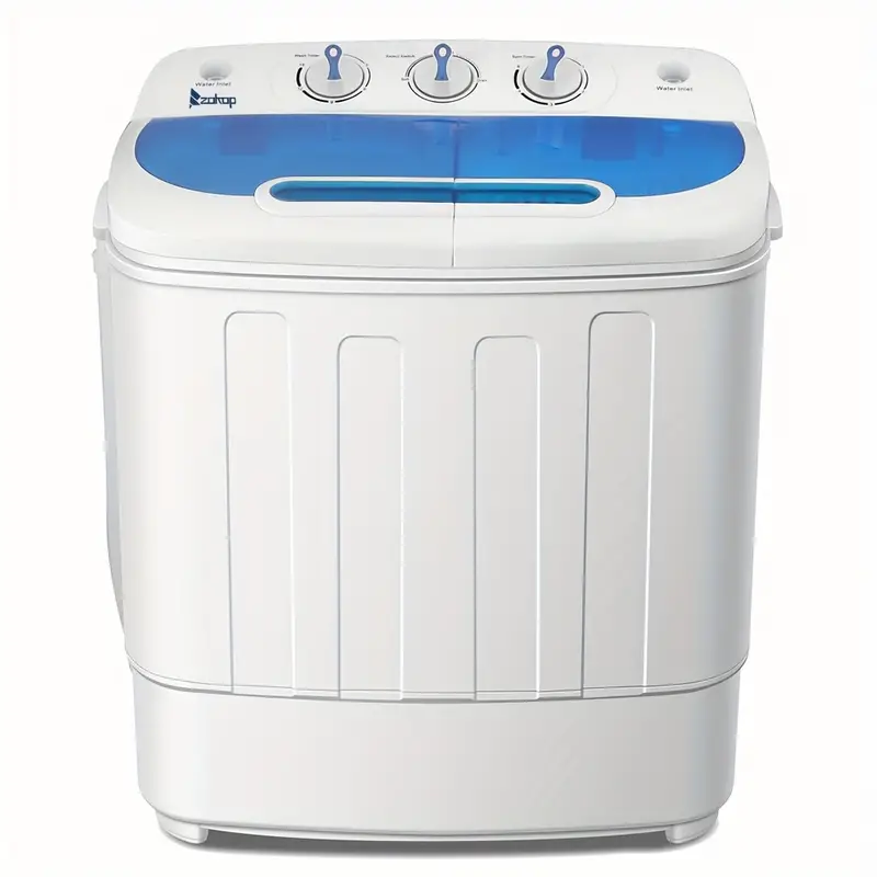 Lavadora portátil compacta de 13.4 libras Mini Twin Tub con bomba de desagüe