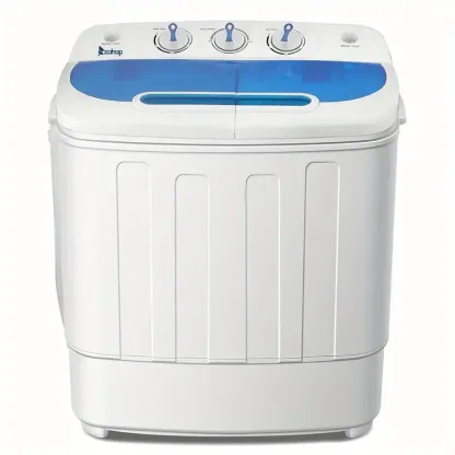 Lavadora portátil compacta de 13.4 libras Mini Twin Tub con bomba de desagüe