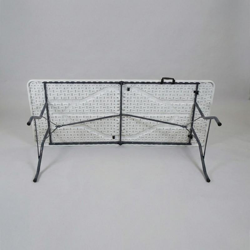 Mesa Plegable de Plástico Resistente Color Blanca 180 centimetros