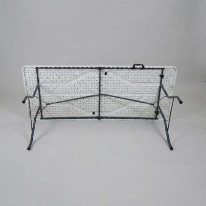 Mesa Plegable de Plástico Resistente Color Blanca 180 centimetros