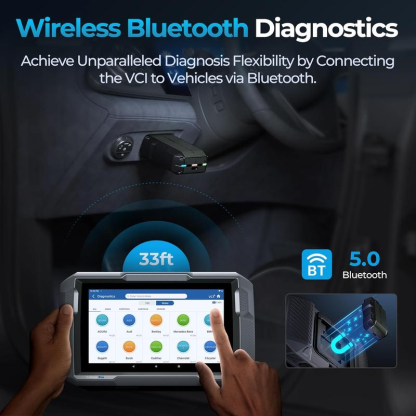 ArtiDiag900 Lite Escáner OBD2 para Auto – Herramienta de Diagnóstico Automotriz Inalámbrica, Escáner de Todos los Sistemas con Prueba Activa, 8+ Servicios de Reinicio, con 2 Años de Actualización Gratis