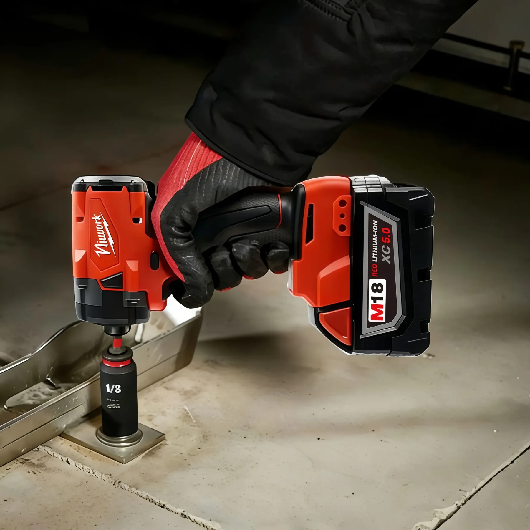 Llave de impacto NiuWork sin escobillas 1/2" 350N bajo torque, compatible con baterías M18, ideal para uso doméstico, quitar tornillos y taladrar