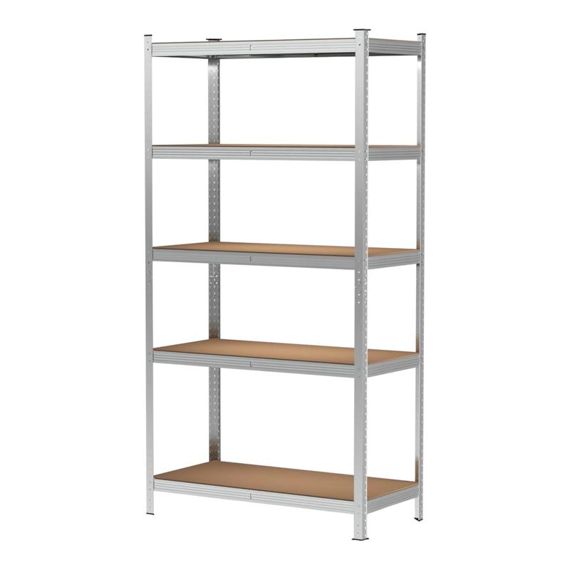 Estantería con 5 Baldes - Capacidad de 875 kg, 183 cm de Altura, 91 cm de Ancho y 46 cm de Profundidad - Estructura de Acero Galvanizado, Perfecta para Cocina, Oficina, Garaje y Más-1001/HY