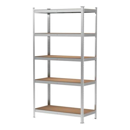 Estantería con 5 Baldes - Capacidad de 875 kg, 183 cm de Altura, 91 cm de Ancho y 46 cm de Profundidad - Estructura de Acero Galvanizado, Perfecta para Cocina, Oficina, Garaje y Más-1001/HY