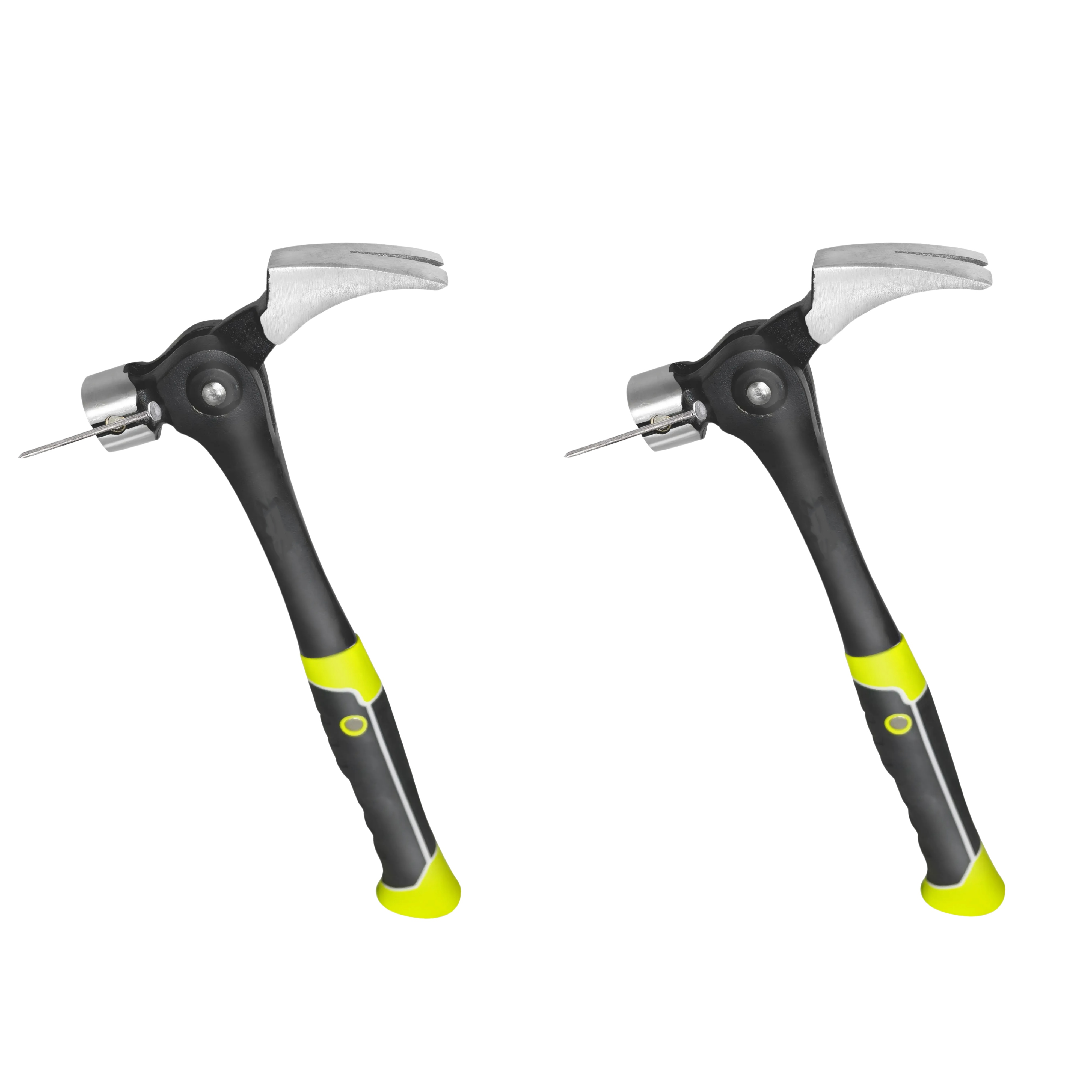 Martillo de Garra de 16 oz con Inicio Magnético de Clavos – Garra para Desgarrar, Cabeza de Acero Forjado, Mango TPR Antishock, Herramienta Resistente para Construcción y DIY