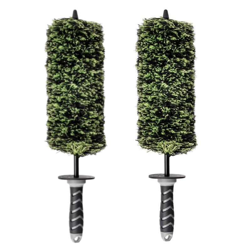 Cepillo para llantas V+ Wheel Barrel, 2 piezas, para limpieza de ruedas
