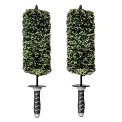Cepillo para llantas V+ Wheel Barrel, 2 piezas, para limpieza de ruedas
