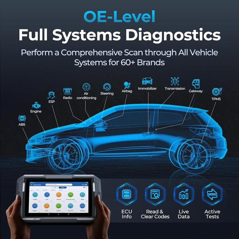 ArtiDiag900 Lite Escáner OBD2 para Auto – Herramienta de Diagnóstico Automotriz Inalámbrica, Escáner de Todos los Sistemas con Prueba Activa, 8+ Servicios de Reinicio, con 2 Años de Actualización Gratis