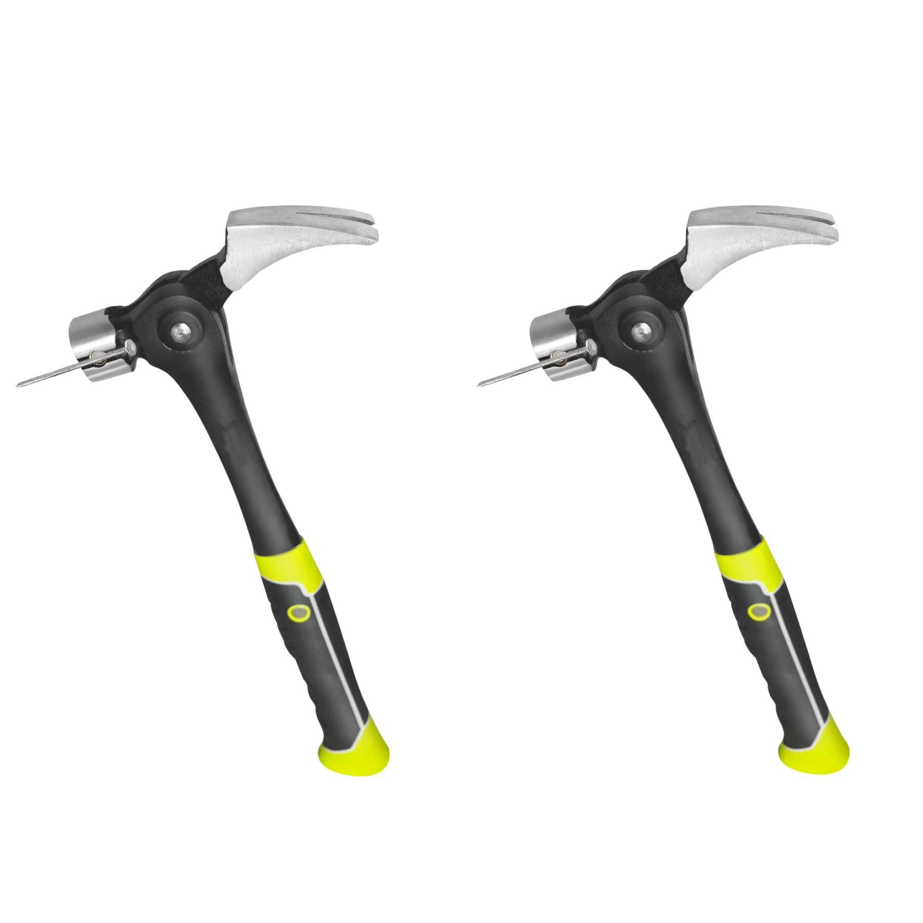 Martillo de Garra de 16 oz con Inicio Magnético de Clavos – Garra para Desgarrar, Cabeza de Acero Forjado, Mango TPR Antishock, Herramienta Resistente para Construcción y DIY