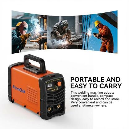 Soldadora Portátil 110V IGBT, Arranque en Caliente, Antiadherente, Compatible E6013/E6011/E7018, Pantalla Digital, Kit Incluido