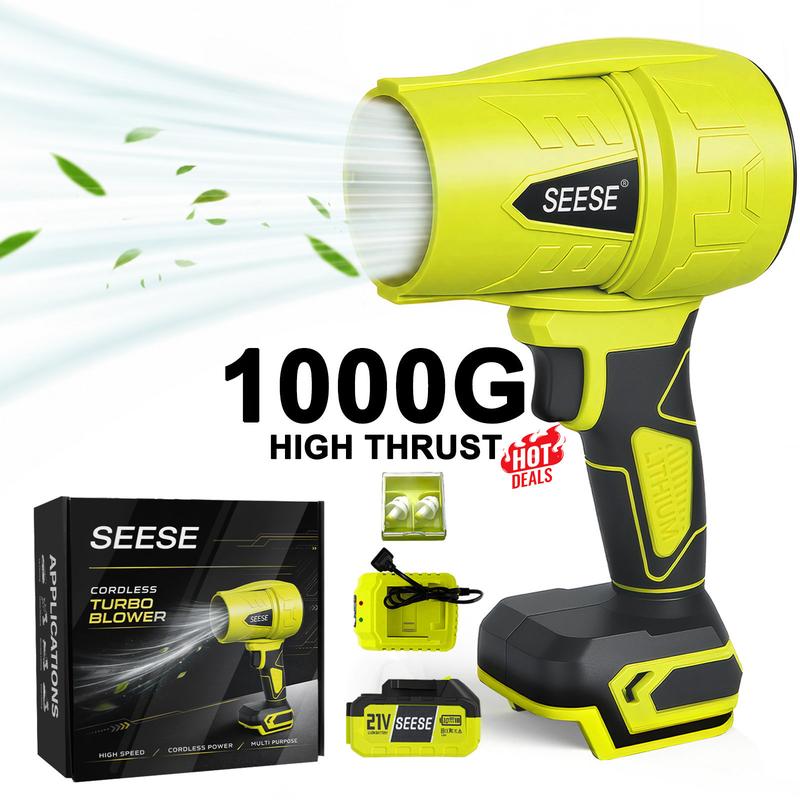 Kit Inalámbrico 2 en 1 21V, Hidrolavadora 1000 PSI y Soplador Turbo para Auto, Jardín y Hogar