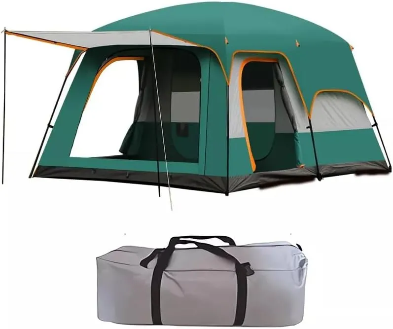 UNIFULL Casa de Campaña, Tienda de Campaña para 5-8 Personas, Montaje Rápido, Impermeable, Portátil, 3,2x2x2,2 m