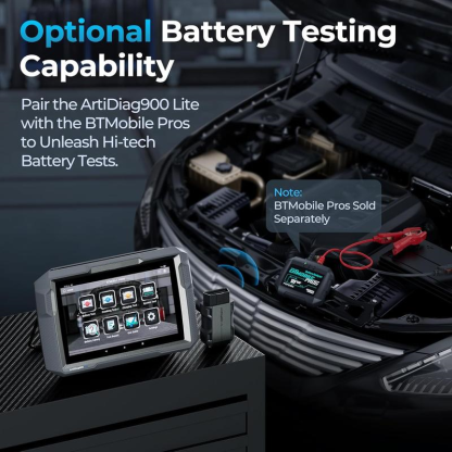 ArtiDiag900 Lite Escáner OBD2 para Auto – Herramienta de Diagnóstico Automotriz Inalámbrica, Escáner de Todos los Sistemas con Prueba Activa, 8+ Servicios de Reinicio, con 2 Años de Actualización Gratis