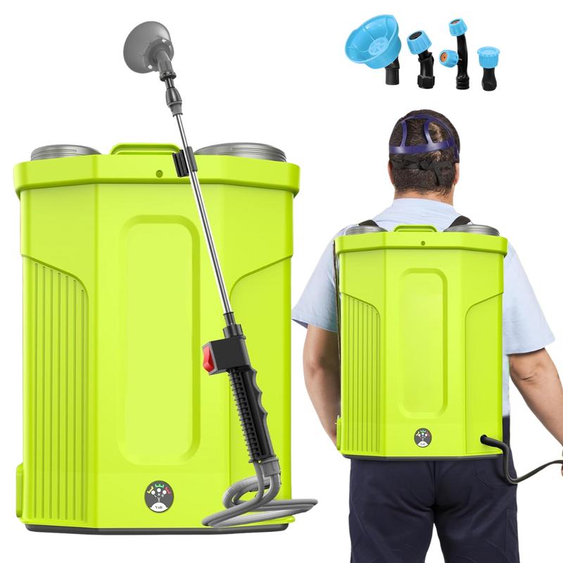 Mochila Pulverizadora a Batería 16L con Accesorios Incluidos y Asa Ajustable para Uso Eficiente