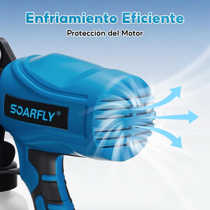 izador de Pintura Multipropósito con 3 Modos de Pulverización y 5 Boquillas para Casas, Paredes, Muebles, Cercas