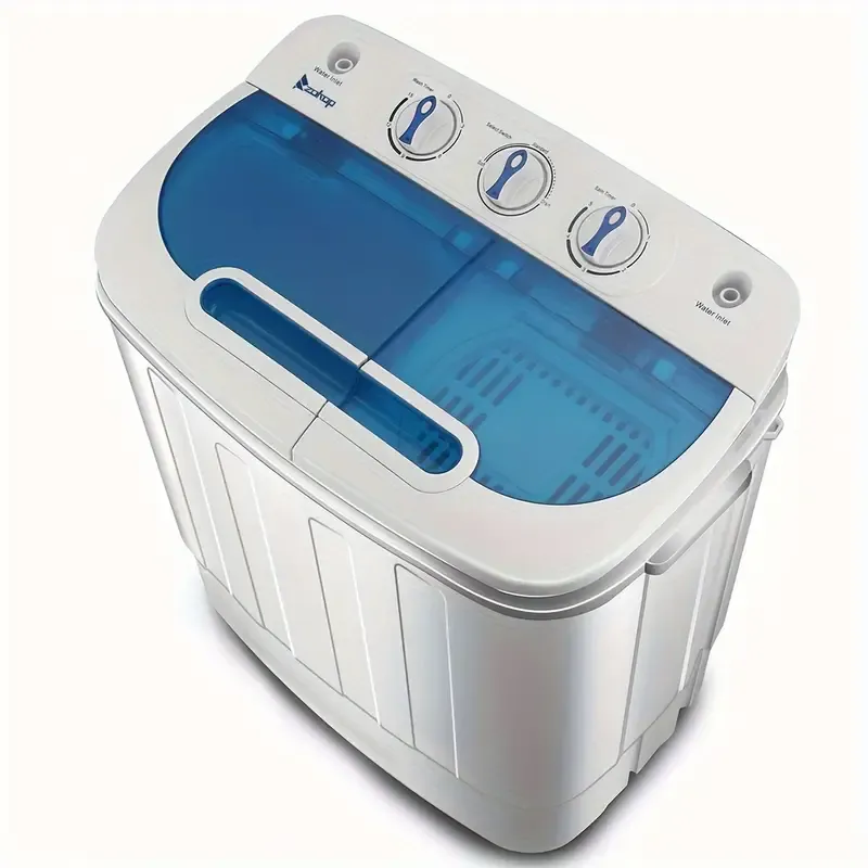Lavadora portátil compacta de 13.4 libras Mini Twin Tub con bomba de desagüe