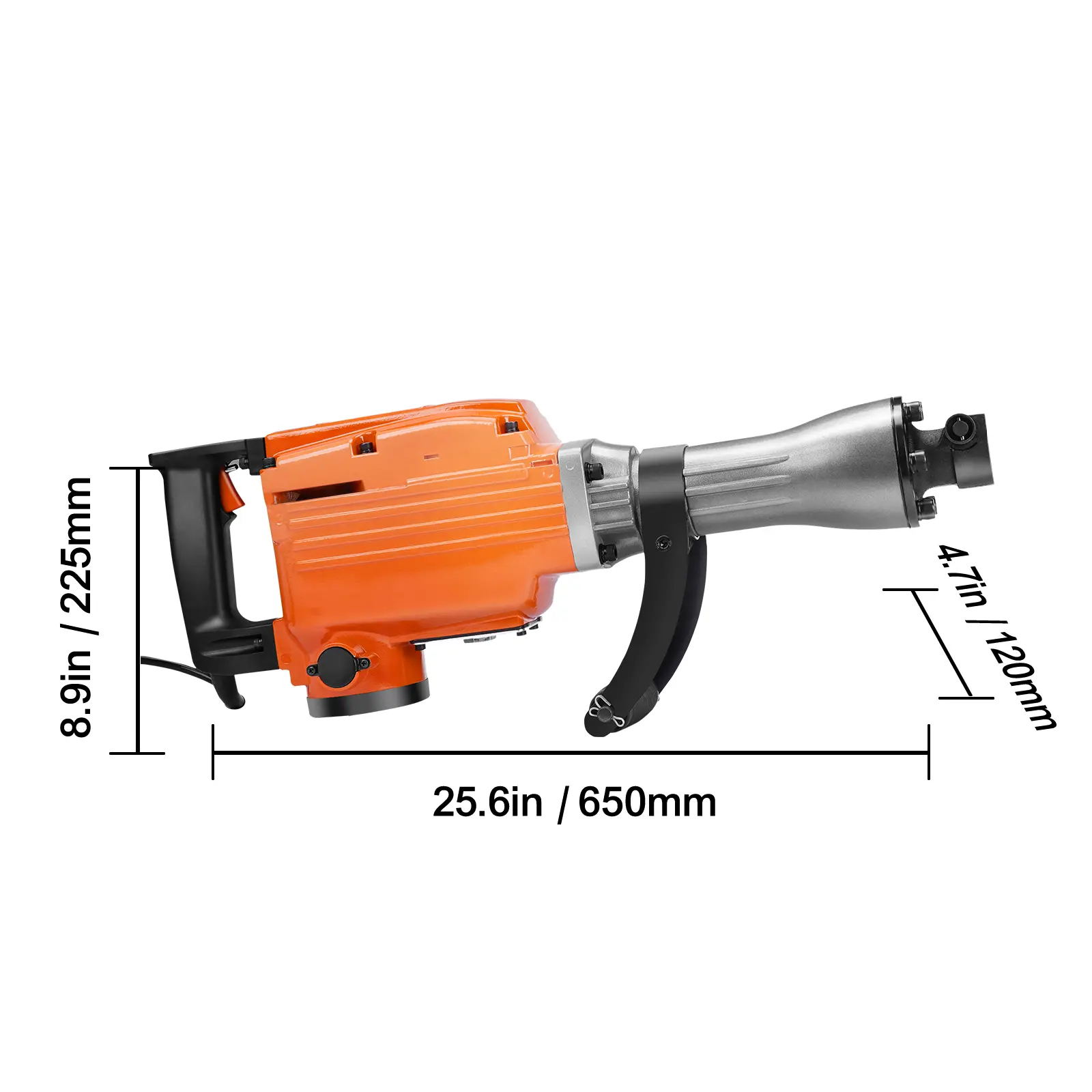 Martillo demoledor eléctrico para concreto, varias especificaciones, martillo eléctrico con punteros y piezas de cincel, profesional, de aluminio.