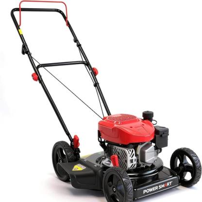 Cortadora de Césped a Gas de 18", Motor OHV de 144 cc de 4 Tiempos, Empuje Manual, Función 2 en 1/3 en 1, Triturado, Bolsa y Descarga Lateral, Ajuste de Altura de 5/6 Niveles, Uso Rudo para Jardines Pequeños (DV8618C/DV8618P)
