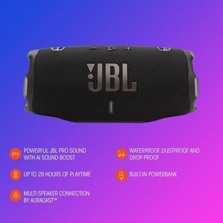 Bocina JBL Charge 5 Impermeable IP67 20 Horas