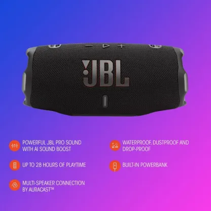 Bocina JBL Charge 5 Impermeable IP67 20 Horas