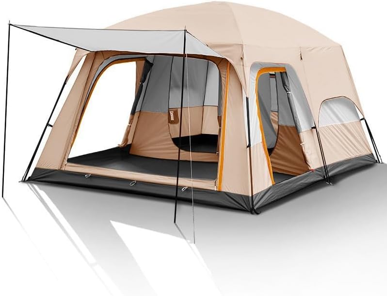 UNIFULL Casa de Campaña, Tienda de Campaña para 5-8 Personas, Montaje Rápido, Impermeable, Portátil, 3,2x2x2,2 m