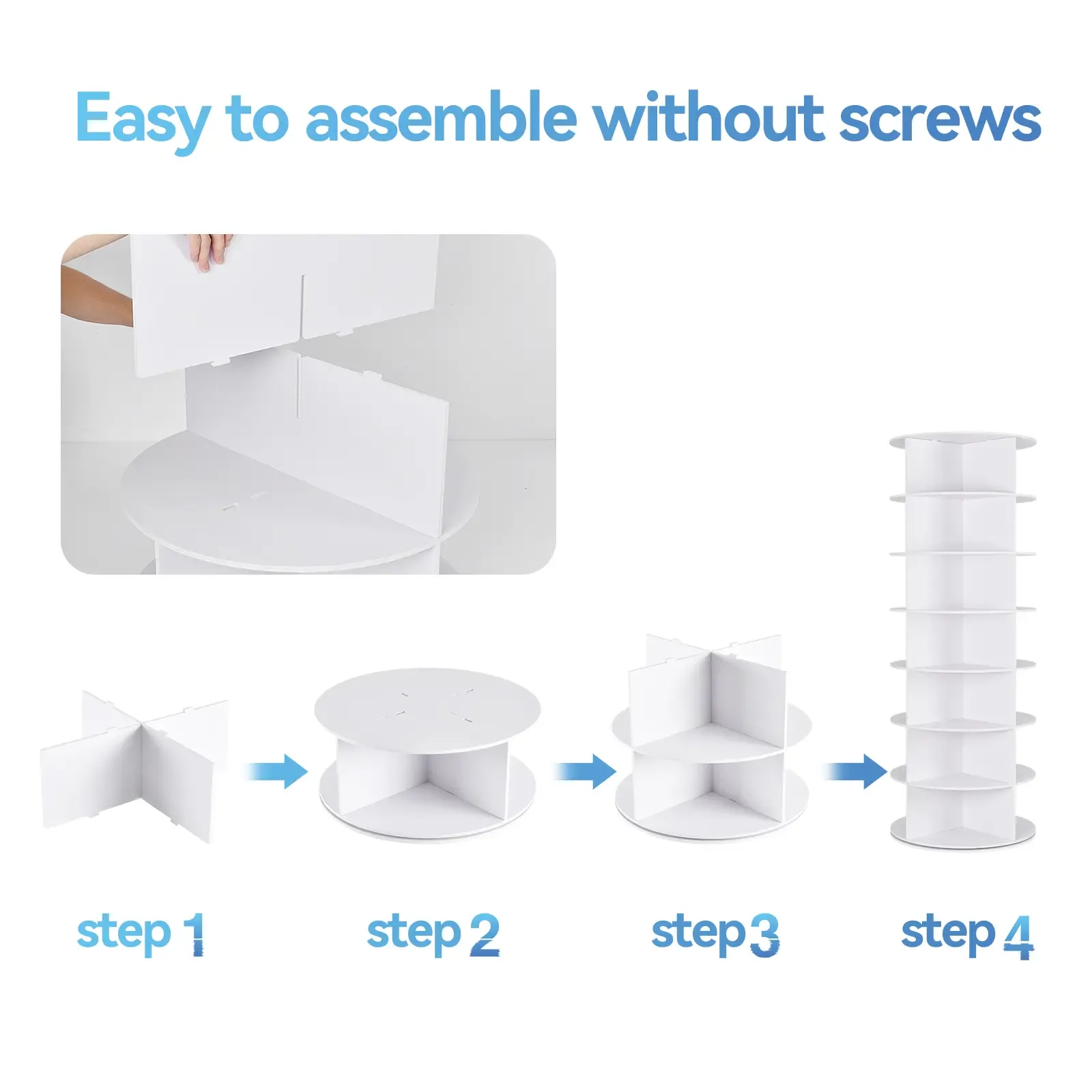 Organizador de Zapatos 360° Rotatorio de 7 Niveles, Capacidad para 24-28 Pares de Zapatos, Estante Redondo Giratorio para Entrada, Sala de Estar o Pasillo