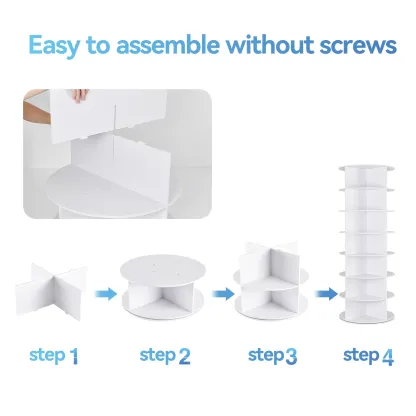 Organizador de Zapatos 360° Rotatorio de 7 Niveles, Capacidad para 24-28 Pares de Zapatos, Estante Redondo Giratorio para Entrada, Sala de Estar o Pasillo
