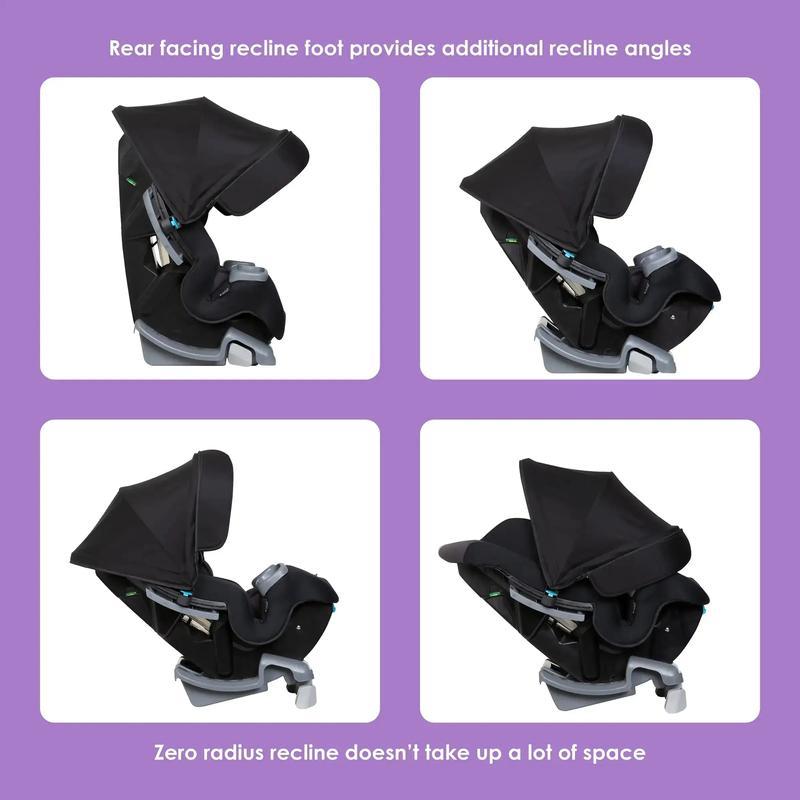 Asiento Convertible Premium 4 en 1 para Bebé, Ajustable, con Capota Integrada y Protección contra Impactos Laterales