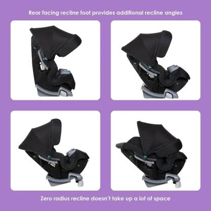 Asiento Convertible Premium 4 en 1 para Bebé, Ajustable, con Capota Integrada y Protección contra Impactos Laterales