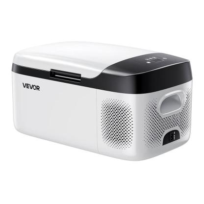 Refrigerador Portátil para Auto, Enfriador Eléctrico con Compresor 12/24V DC y 100-240V AC, Control por APP, Congelador de 16 QT para RV, Camping, Barco y Pesca