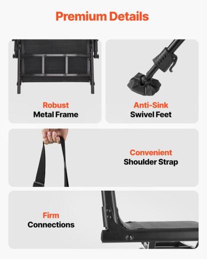 Silla de Caza Plegable 360° con Giro Silencioso, Estructura de Acero Resistente, Altura Ajustable, Capacidad 350 lb, Ligera y Portátil para Pesca, Camping y Exteriores