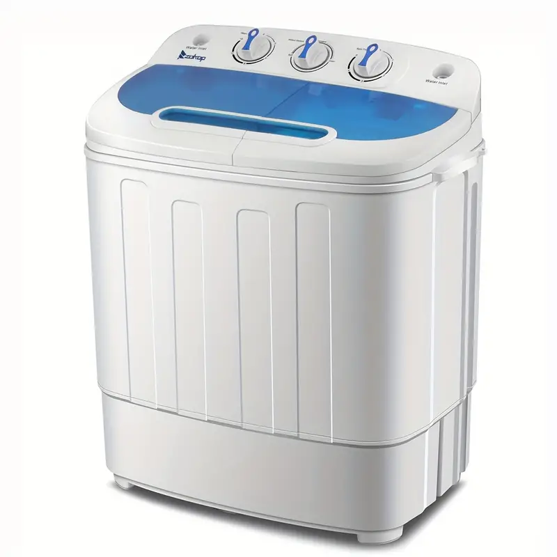 Lavadora portátil compacta de 13.4 libras Mini Twin Tub con bomba de desagüe