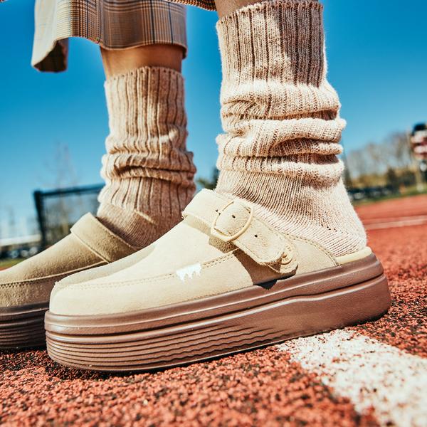 Zuecos Elevados para Mujer, Zapatos Cómodos sin Cordones, Diseño Slip On para Uso Diario